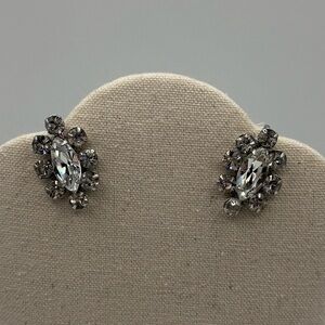 Vintage Rhinestone Screw Back Earrings